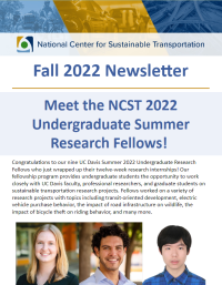 Screenshot of NCST Newsletter Fall 2022 